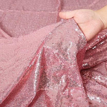 Poise3EHome Fuchsia Pink Sequin Backdrop, 4 Panels 2x8ft Glitter Curtain for Weddings, Parties, Photo Booth Decor