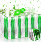3 Pack 29 x108 Inch Silver Green Foil Fringe Table Skirts Metallic Banner for Tinsel Streamer Garland Backdrop for Parade Floats Wedding Thanksgiving Birthday Christmas New Year Party Decoration