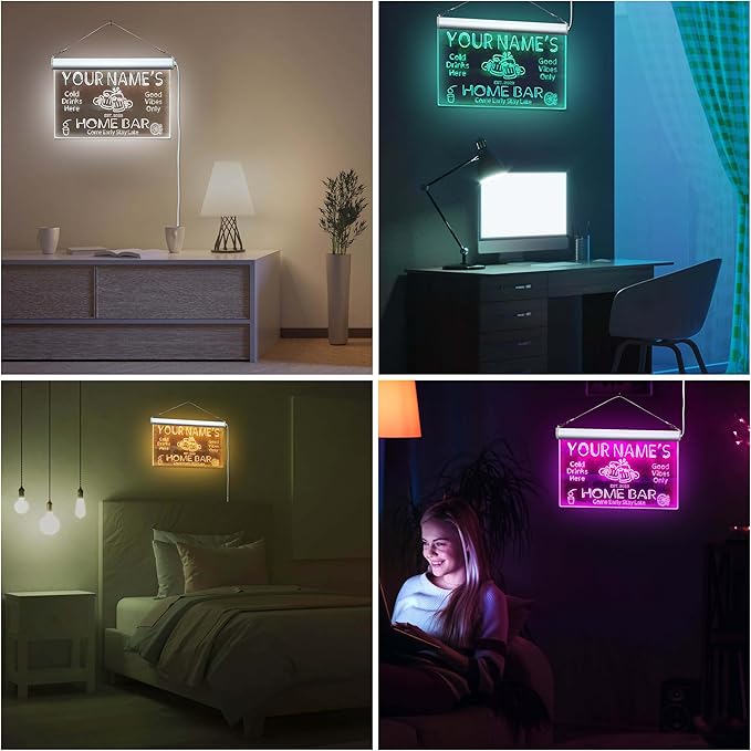 ADVPRO Personalized Your Name Custom Home Bar Beer Established Year Single Color LED Neon Sign 24 x 16 Inches st4s64-p11-tm-w