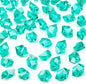 DomeStar Teal Fake Ice Rocks, 150PCS Acrylic Gems Crystals Plastic Shamrock Diamonds Centerpiece for Vase Fillers DIY Craft Wedding Party Table Scatter Decorations