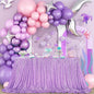 QueenDream Tablecloth 90x156 Rectangle Sequin Tablecloth Lavender Wedding Table Linens Glitter Birthday Bridal Party Indoor Outdoor Decorations