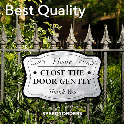 Custom Decorative Outdoor, Personalized Aluminum Signs - 10x7 In, Made in USA, Waterproof, Metallic Silver Driveway Signs