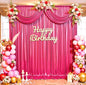 20ftx10ft Hot Pink Sequin Backdrop Curtain for Parties, Wrinkle Free Thick Glitter Sparkle Photo Backdrop Drapes 4 Panels 5x10FT Shimmer Back Drop Cloth for Wedding Birthday Photography Background