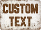 Custom Sign, Custom Street Sign, 11 Font Colors, 13 Font Styles, 4 Hole Options, 22 Sizes, 10x14 Inches, Rust Free DiBound, Fade Resistant, Made in USA by My Sign Center (Rustic)