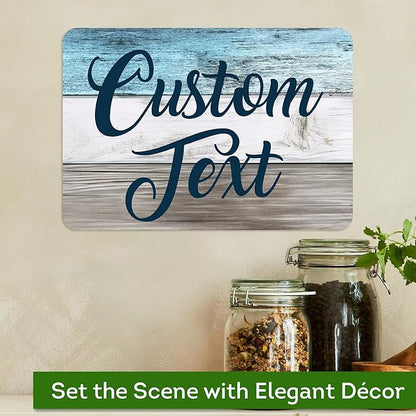 Custom Sign, Custom Street Sign, 11 Font Colors, 13 Font Styles, 4 Hole Options, 22 Sizes, 7x10 Inches, Rust Free DiBound, Fade Resistant, Made in USA by My Sign Center (Coastal)