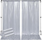 30ftx10ft Silver Sequin Backdrop Curtain for Parties, Wrinkle Free Glitter Photo Backdrop Drapes 6 Panels 5x10FT Back Drop Cloth Shimmer Fabric for Wedding Birthday Photography Background