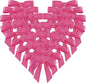 50pcs 1-1/2" Mini Hot Pink Satin Ribbon Bows Without Twist Ties for Crafts Gift Wrapping Packing Christmas Decoration (Hot.Pink)