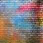Colorful Graffiti Brick Wall Backdrop 8x8ft – Urban Street Art Background for Photography, Hip Hop Party, Graffiti Theme Event, Studio Wall Decor, Vinyl Photo Booth Banner 081