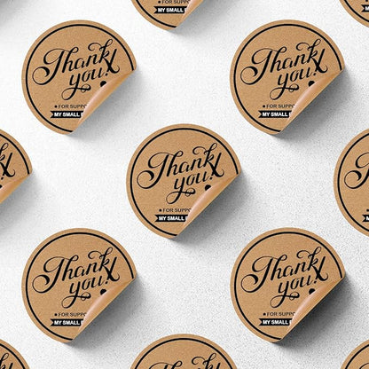 Custom Stickers for Business Logo,Personalised Logo Stickers for Small Business,Any Shape and Size Waterproof Label.Perfect for Branding, Packaging Stickers, Glossy Stickers. (Kraft Paper)