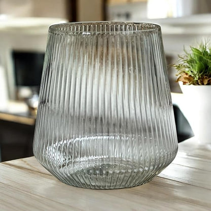 40 count Origami Ripple Unbreakable Stemless Plastic Wine Champagne Whiskey Glasses Elegant Durable Disposable Indoor Outdoor Ideal for Home, Bars, Wedding, Ribbed 12 Ounce Cups (Color Collection)
