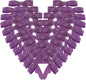 50pcs 1-1/2" Purple Satin Ribbon Bows Without Twist Ties Mini Ribbon Bows for Candy Partiy Decoration Gift Packing&Wrapping Accessoried(Purple)