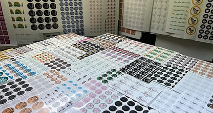 avgrafx 1.5 Inches Custom Sticker Personalized Labels Waterproof Dishwasher Safe Made USA, Custom Labels Business or Image Personalize Your Business Stickers