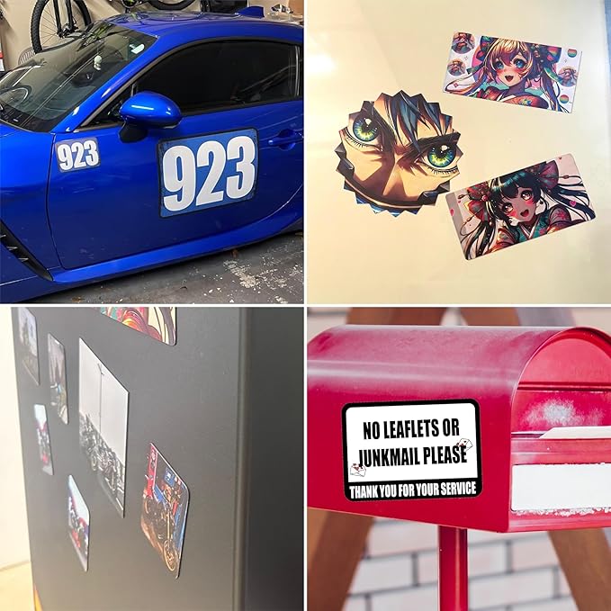 KETABAO – 12" Triangle Magnetic Photo Magnet for Refrigerators, Storage Cabinets and Cars – Customized Gifts for Office and Home