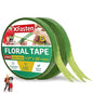 XFasten Wide Floral Tapes for Bouquet 1/2-Inch x 30 Yards - Dark Green (2-Pack) Bouquet Stem Wrap Tape for Florist – Waterproof Boutineer Tape for Flower Stem Wrap and Craft Adhesive