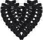 50pcs 3-1/2" Black Satin Ribbon Bows with Twist Ties Giant Bows for Fathers' Day 7th of July Gift Packing&Wrapping (Black)