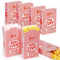 Dualshine 200 Pack Popcorn Boxes,1.25 oz Paper Popcorn Containers,Red and White Striped Close-Top Cardboard Pop Corners Bags Individual Servings for Theater Night Movie,Party,Christmas