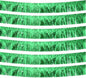 Green Foil Fringe Garland 10FT 6packs, Metallic Foil Tinsel Fringe Banners for Parade Float Decorations Wedding, Birthday Party Graduation (six Green)