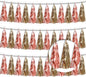 3P Rose Champagne Gold Metallic Fringe Tassel Banner Garland Foil Tinsel Streamer Wall Hanging Curtain Backdrop Banner for Parade Floats, Graduation Decorations, Wedding Party Decoration