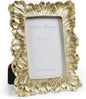 Cuspin Vintage Picture Frame 4x6 Frames, Gold Palm Leaves Textured Hand-Crafted Resin with Glass Front Elegant Retro Vintage Design Photo Frame for Wall and Tabletop Display Home Decor