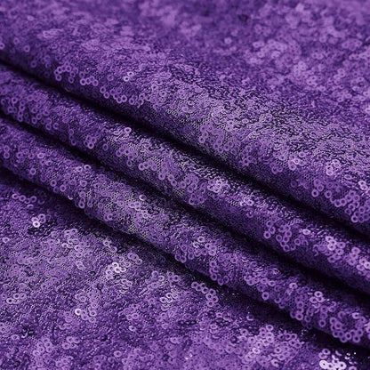 Sugargirl Purple Sequin Backdrop Curtain 4 Panels 2FTx8FT Glitter Purple Background Drapes Sparkle Photography Backdrop for Party Wedding Birthday Wall Decoration