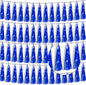 4P Blue Foil Fringe Tassel Banner Garland Metallic Tinsel Streamers Wall Hanging Curtain Backdrop Banner for Parade Floats, 2024 Graduation Decorations, Retirement Party Decoration