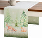 Maison d' Hermine Table Runner 100% Cotton Double Layer Table Runners 108 inches Long for Thanksgiving Christmas Decorations Home Kitchen Dining Party Wedding (Winter Mornings, 14.5" x 108")