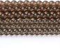 Tawny Glass Stone Beads Gemstone Round Crystal Energy Jade Beads Stone Beads for Jewelry Making DIY Bracelet Necklace Jewelry Making 1 Strand 15.5inch 66PCS 6MM