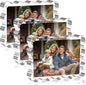 Aheroi 4x6 Acrylic Picture Frames, 3 Pack Clear Scalloped Acrylic Photo Frame Freestanding Magnetic Picture Frames for Desktop, Transparent Thickened Double Sided Picture Holder, Exclusive Shape Design