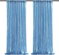 Baby Blue Sequin Backdrop 2 Panels 2FTx8FT Party Backdrop Curtains Glitter Birthday Bridal Curtains Sparkle Photo Backdrop