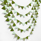 Olive Green Party Decorations Gradient Sage Green Felt Hanging Triangle Mini Bunting Pennant Banner Flag for Neutral Baby Shower Birthday Wedding Woodland Safari Jungle Party Classroom Nursery Decor