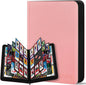 30 Pack 9 Pocket Card Binder, Premium Zip Trading Card Binder, 540 Large Capacity Side-Loading Card Storage Album, PU Card Collection Binder for Gifts, TCG, MTG, Baseball Football Sport Cards, Pink