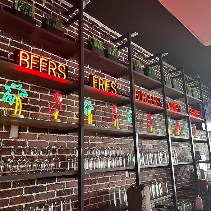 SpellBrite PINTS Sign | Beer-Related Sign with Neon Look, White LED Light Source | 17.8" x 6.3"