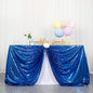 ShinyBeauty Square Tablecloth 72x72-Inch Sequin Tablecloth Overlay Royal Blue Table Cover Sequined Table Cloths for Wedding Blue Shimmer Tablecloth Linen Square Overlay for Cocktail/Cake