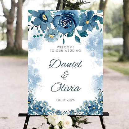 Personalized Wedding Welcome Sign, Welcome Wedding Sign, Welcome To Our Wedding Sign, Wedding Signs For Reception, Custom Wedding Welcome Sign Board, Wedding Signs, Welcome Wedding Outdoor Sign #11