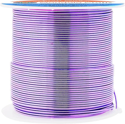 Mandala Crafts 20 Gauge Anodized Aluminum Craft Wire for Jewelry Making - 100 FT Colored Flexible Lavender Wire - Bendable for Bonsai Armature Crafting Sculpting