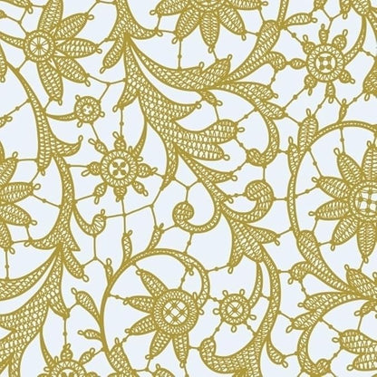 Exquisite Lace Table Cloth Round Table Plastic 12-Pack Lace Tablecloth Round 84" | Clear & Gold Floral Tablecloth Disposable | Wild Flower Party Decorations & Party Supplies