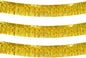 10 Feet Long Roll Foil Fringe Garland - Pack of 3 | Shiny Metallic Tassle Banner | Ideal for Parade Floats, Bridal Shower, Wedding, Birthday | Wall Hanging Fringe Garland Banner (Gold)