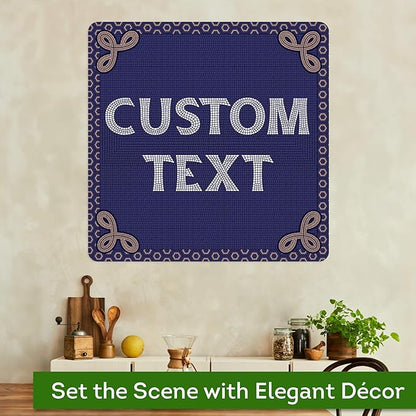 Custom Sign, Custom Street Sign, 11 Font Colors, 13 Font Styles, 4 Hole Options, 22 Sizes, 36x36 Inches, Rust Free DiBound, Fade Resistant, Made in USA by My Sign Center (Fauxsaic 1)