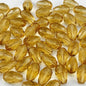 150pcs 4x6mm Teardrop Crystal Glass Beads for Jewelry Making, Faceted Vertical Hole Teardrop Glass Spacer Beads for Wind Chimes Bracelet Earring Necklace DIY Craft(Gold Champagne)