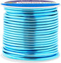 Mandala Crafts 12 Gauge Anodized Aluminum Craft Wire for Jewelry Making - 60 FT Colored Flexible Turquoise Wire - Bendable for Bonsai Armature Crafting Sculpting