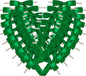 50pcs 2-1/2" Green Satin Ribbon Bows with Twist Ties for Gift Wrapping Packing Christmas Decoration (Green)