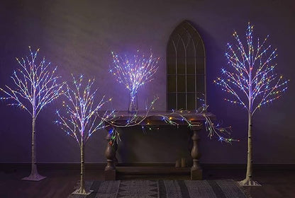 Hairui Lighted Birch Branches Battery Operated with 8 Functions 100 Multi Color and Warm White Lights, Pre Lit Twig Branches for Easter Christmas Party Room Decoration