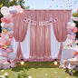 30ftx10ft Rose Gold Sequin Backdrop Curtain Panels for Parties, Wrinkle Free Glitter Photo Backdrop Drapes 6 Panels 5x10FT Shimmer Back Drop Cloth for Wedding Birthday Christmas Photography Background