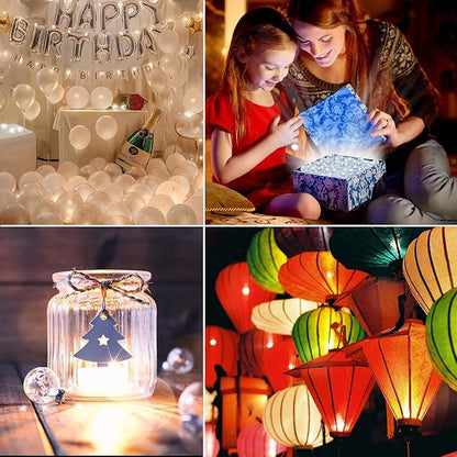 Aogist 50pcs Orange Balloon Lights,Long Standby Time Waterproof Mini Light,Battery Powered,Round LED Ball Lamp for Latex Balloon Paper Lantern Party Wedding Festival Christmas Halloween Decorative