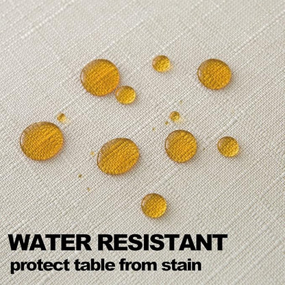 NLMUVW Square Linen Tablecloth 54 Inch Linen Textured Table Cloth Water Resistant Farmhouse Decorative Table Cover for Dining Kitchen Card Cafe, 54 x 54 Inch