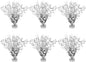 6 Pack Star Table Centerpieces for Party, Birthday Table Decorations for Kids Adults, Party Centerpieces for Tables for Wedding Baby Shower Graduation Holiday Event (Silver)
