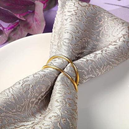 Gold Napkin Rings - 36 PCS Metal Spiral Napkin Rings(Spiral) Napkin Holders Buckles for Family Dinner, Wedding, Party,Table Decorations