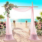 MDS Halloween Chiffon Draping Fabric - 1 Panel, 30" Wide x 30ft Long - Sheer Spooky Arbor & Canopy Drapery for Haunted House Backdrops, Party Ceilings, DIY Costumes & Themed Events - Blush Pink