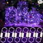HXWEIYE 12 Pack LED Fairy Lights Battery Operated, 7ft 20LED Purple Mini String Mason Jar Lights, Waterproof Firefly Starry for Indoor Outdoor Halloween Thanksgiving
