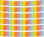 6 Pack 10 Feet Foil Fringe Garland Metallic Tinsel Streamers Banner Wall Hanging Backdrop Banner for Parade Floats, Thanksgiving, Christmas, Birthday, Halloween Party Decorations(Light Rainbow)